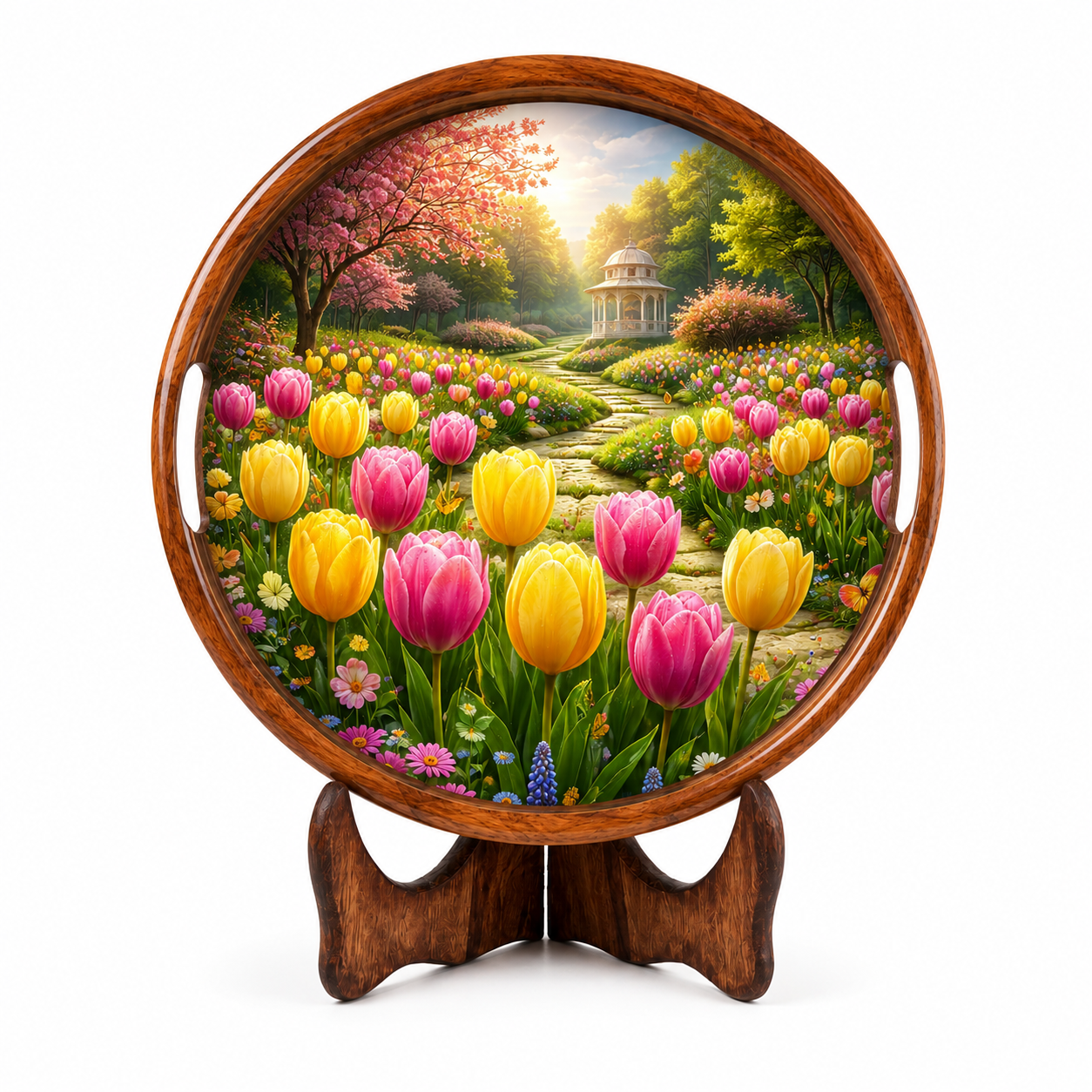 Tulip Garden Natural Bark Edge Trays