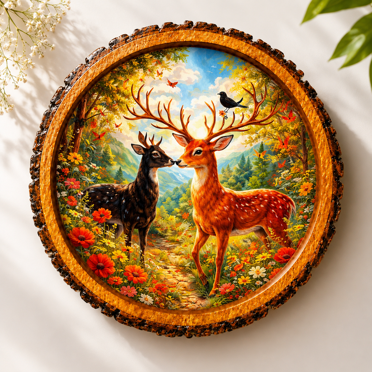 Loving Deers Solid Wood Trays