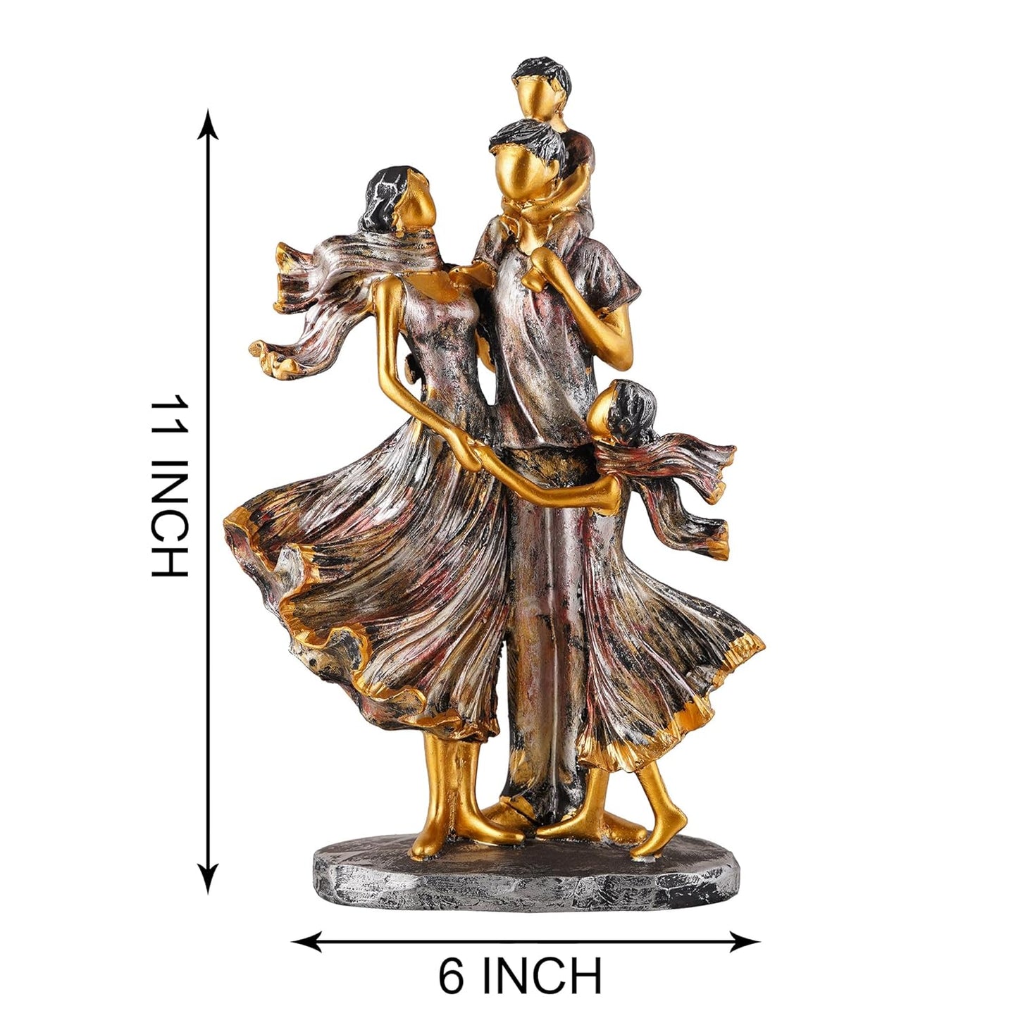Family Showpiece for Home Decor(11 inch)