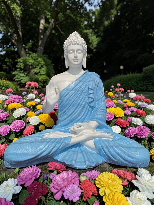 Sky Serenity Blessing Buddha Sculpture