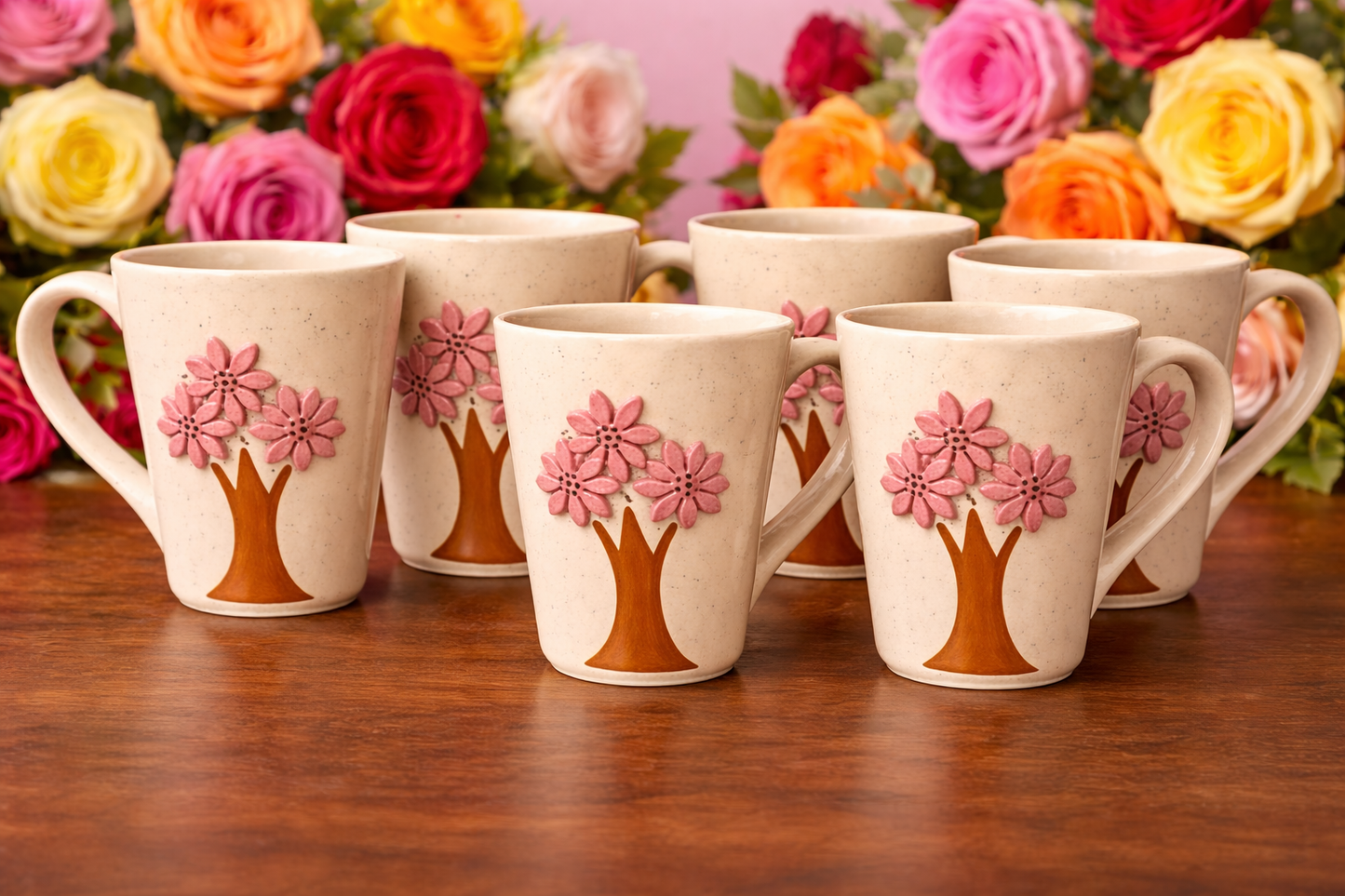3D Cherry blossom2 mugs– 350ml