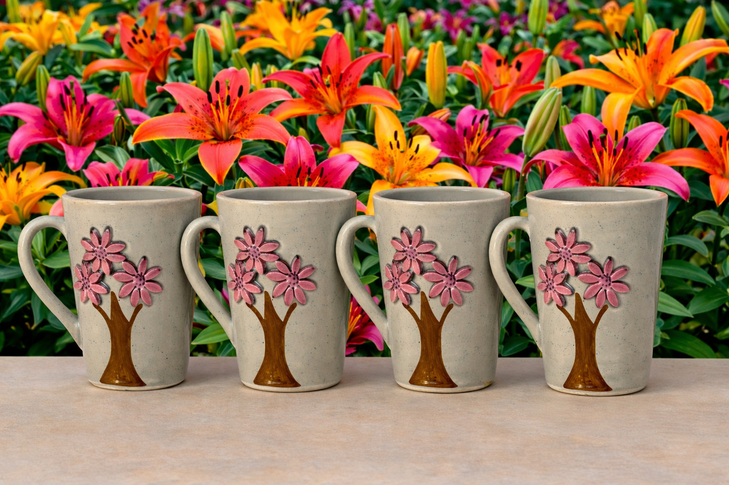 3D Cherry blossom3 mugs– 350ml