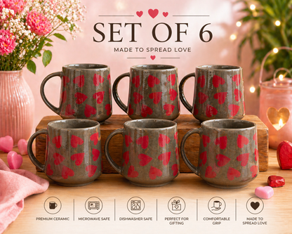 Little Hearts Ceramic Mug Set  – 350ml