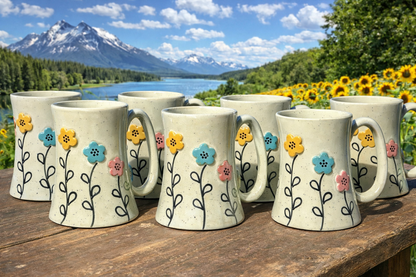 3D Floral mugs– 330ml