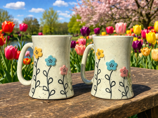 3D Floral mugs– 330ml
