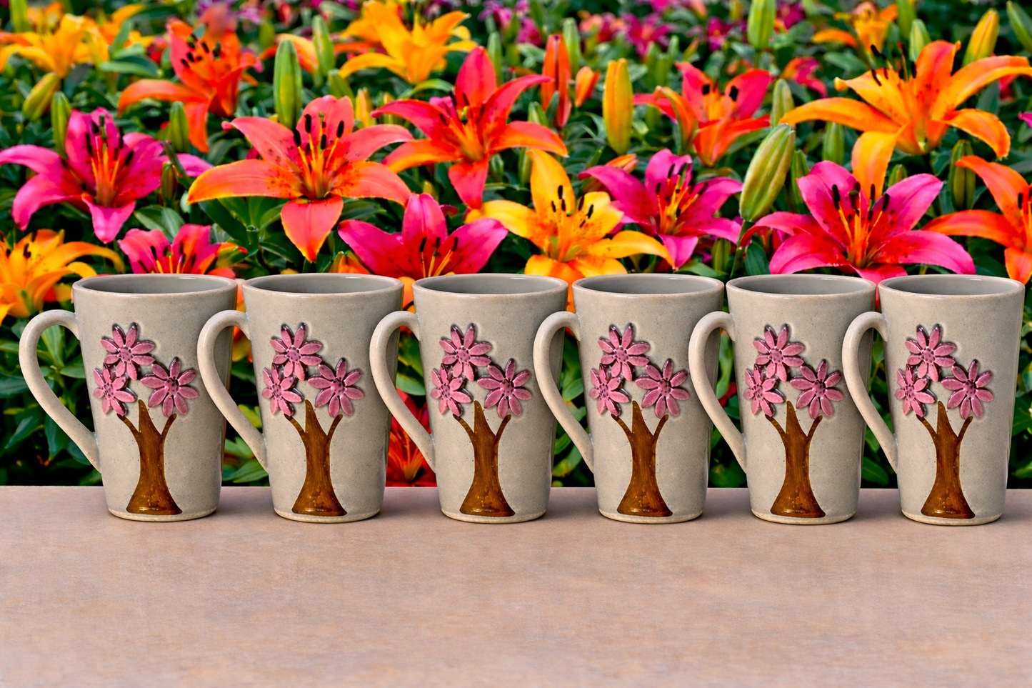 3D Cherry blossom3 mugs– 350ml