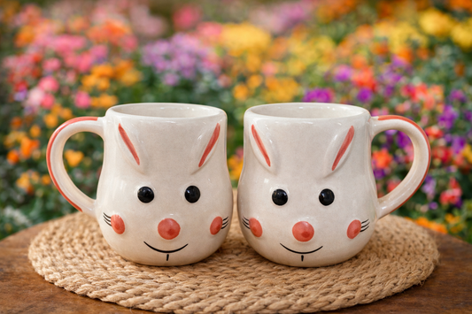 3D Cute Bunny Ceramic Mug– 350ml