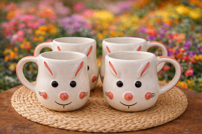 3D Cute Bunny Ceramic Mug– 350ml