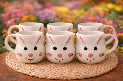 3D Cute Bunny Ceramic Mug– 350ml