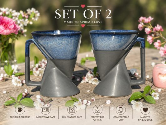 Twist Form Coffee Cups – 75 ml