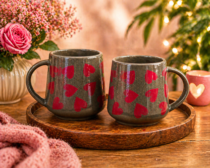 Little Hearts Ceramic Mug Set  – 350ml