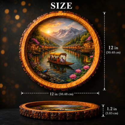 Dal Lake Solid Wood Trays