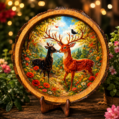 Loving Deers Solid Wood Trays