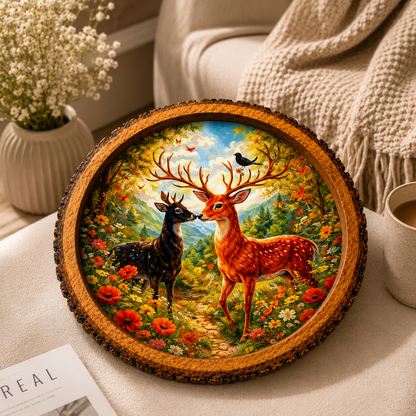 Loving Deers Solid Wood Trays