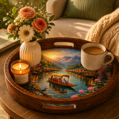 Dal Lake Solid Wood Trays