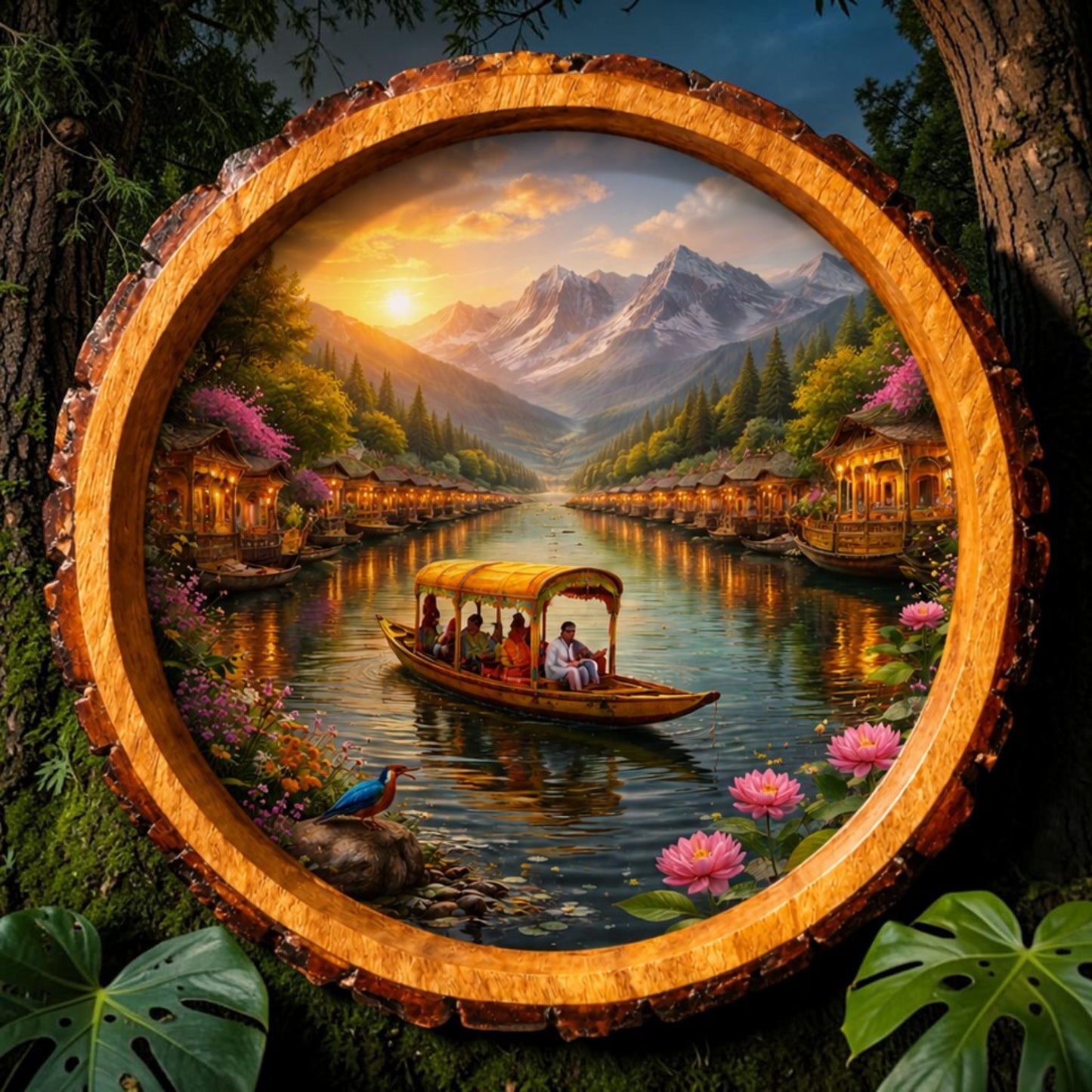 Dal Lake Solid Wood Trays
