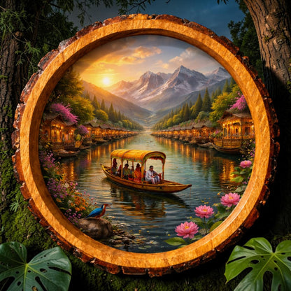 Dal Lake Solid Wood Trays