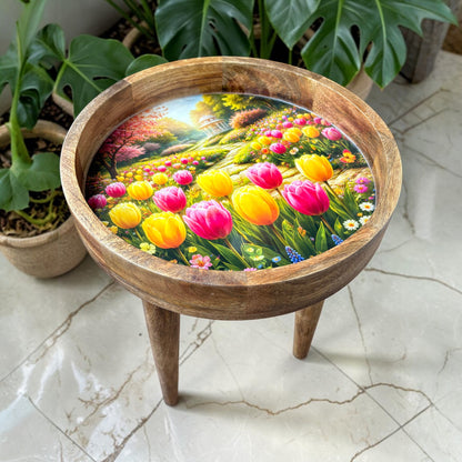 Tulip Garden Solid Wood Trays