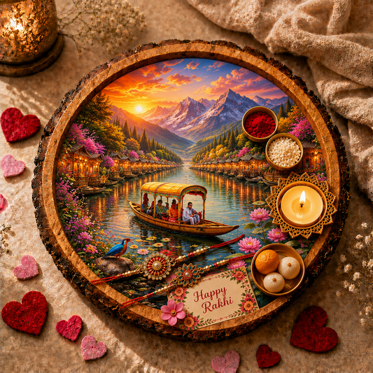 Dal Lake Natural Bark Edge Trays