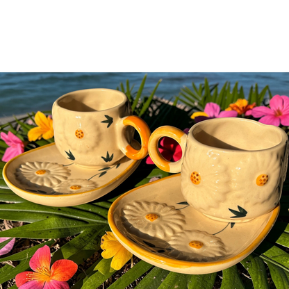 Sun Flower Cup and Saucer Set – 350ml